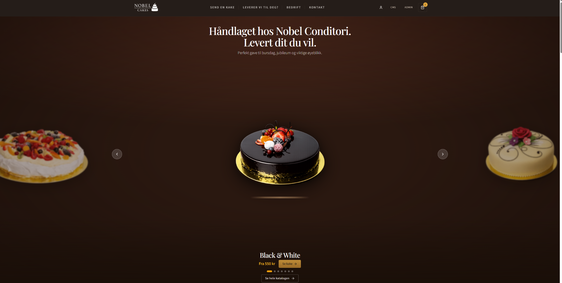Nobel Cakes — automatisert kakebestilling og bedriftslevering